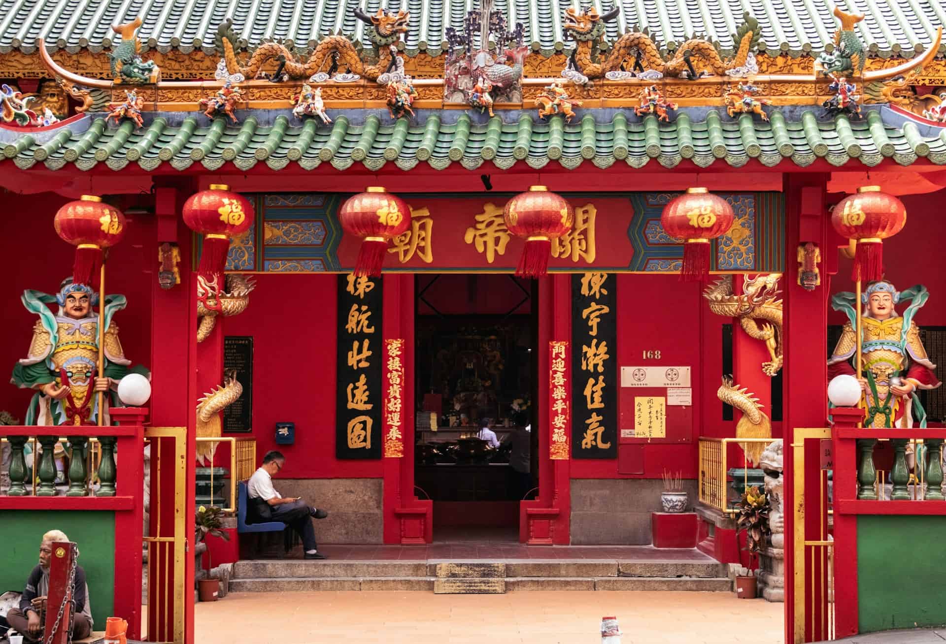 Incense burning at a working Taoist temple