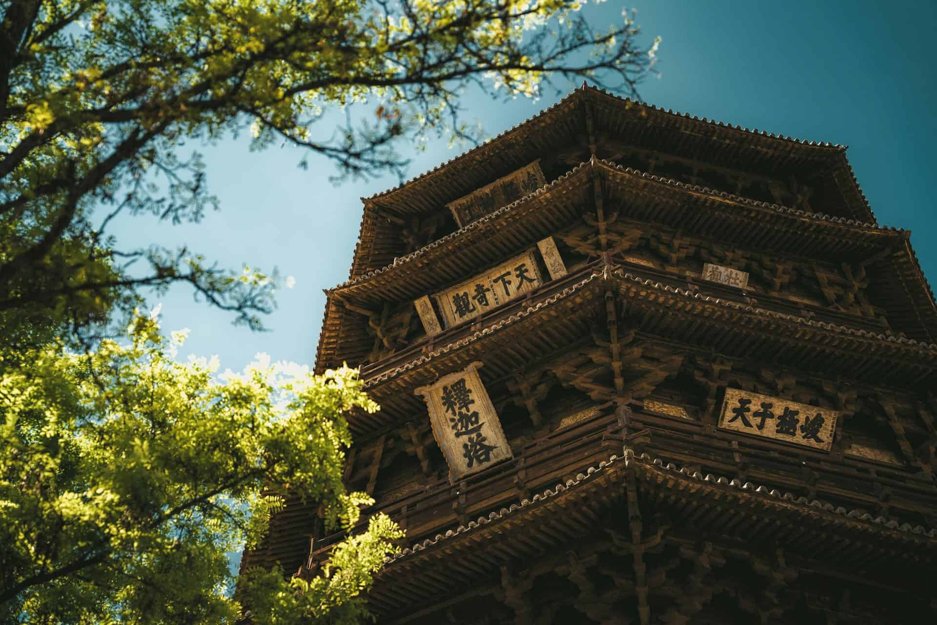 Red-walled gate of Famen Temple
