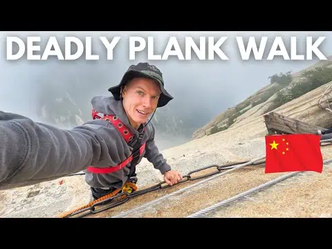 World's deadliest hike — China's Huashan plank walk